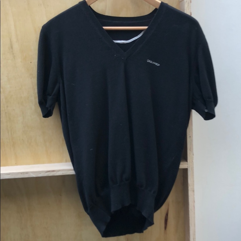 Vintage d squared v neck sweater